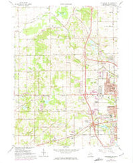Kalamazoo SW Michigan Historical topographic map, 1:24000 scale, 7.5 X 7.5 Minute, Year 1967