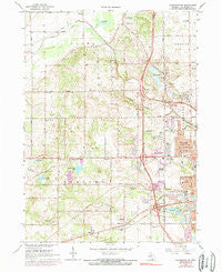 Kalamazoo SW Michigan Historical topographic map, 1:24000 scale, 7.5 X 7.5 Minute, Year 1967