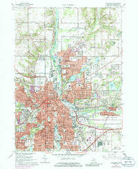 Kalamazoo Michigan Historical topographic map, 1:24000 scale, 7.5 X 7.5 Minute, Year 1967