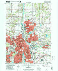 Kalamazoo Michigan Historical topographic map, 1:24000 scale, 7.5 X 7.5 Minute, Year 1995