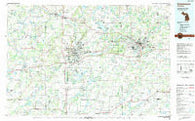 Kalamazoo Michigan Historical topographic map, 1:100000 scale, 30 X 60 Minute, Year 1982