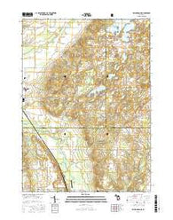 Kalamazoo NE Michigan Current topographic map, 1:24000 scale, 7.5 X 7.5 Minute, Year 2017