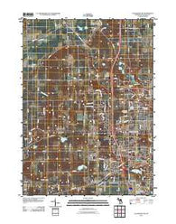 Kalamazoo SW Michigan Historical topographic map, 1:24000 scale, 7.5 X 7.5 Minute, Year 2011