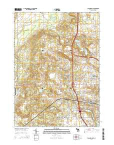Kalamazoo SW Michigan Historical topographic map, 1:24000 scale, 7.5 X 7.5 Minute, Year 2014