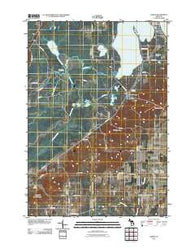 Karlin Michigan Historical topographic map, 1:24000 scale, 7.5 X 7.5 Minute, Year 2011
