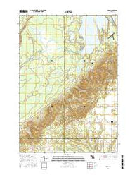 Karlin Michigan Current topographic map, 1:24000 scale, 7.5 X 7.5 Minute, Year 2016