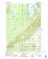 Karlin Michigan Historical topographic map, 1:25000 scale, 7.5 X 7.5 Minute, Year 1983