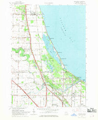 Kawkawlin Michigan Historical topographic map, 1:24000 scale, 7.5 X 7.5 Minute, Year 1967