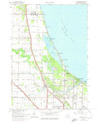 Kawkawlin Michigan Historical topographic map, 1:24000 scale, 7.5 X 7.5 Minute, Year 1967