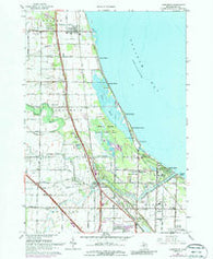 Kawkawlin Michigan Historical topographic map, 1:24000 scale, 7.5 X 7.5 Minute, Year 1967