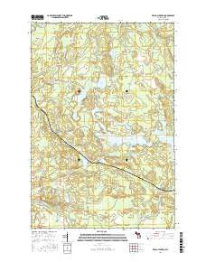 Kelso Junction Michigan Current topographic map, 1:24000 scale, 7.5 X 7.5 Minute, Year 2017