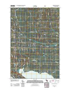 Kenneth Michigan Historical topographic map, 1:24000 scale, 7.5 X 7.5 Minute, Year 2011