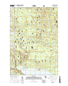 Kenneth Michigan Current topographic map, 1:24000 scale, 7.5 X 7.5 Minute, Year 2017