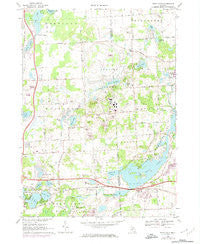 Kent Lake Michigan Historical topographic map, 1:24000 scale, 7.5 X 7.5 Minute, Year 1968