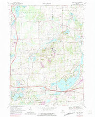 Kent Lake Michigan Historical topographic map, 1:24000 scale, 7.5 X 7.5 Minute, Year 1968