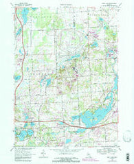 Kent Lake Michigan Historical topographic map, 1:24000 scale, 7.5 X 7.5 Minute, Year 1968