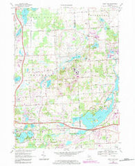 Kent Lake Michigan Historical topographic map, 1:24000 scale, 7.5 X 7.5 Minute, Year 1968