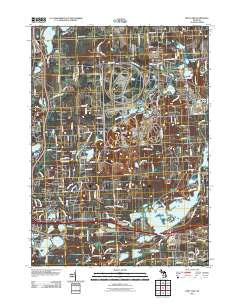 Kent Lake Michigan Historical topographic map, 1:24000 scale, 7.5 X 7.5 Minute, Year 2011