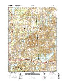Kent Lake Michigan Historical topographic map, 1:24000 scale, 7.5 X 7.5 Minute, Year 2014