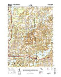 Kent Lake Michigan Current topographic map, 1:24000 scale, 7.5 X 7.5 Minute, Year 2017