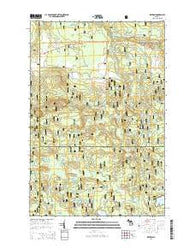 Kenton Michigan Historical topographic map, 1:24000 scale, 7.5 X 7.5 Minute, Year 2014