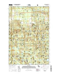 Kenton Michigan Historical topographic map, 1:24000 scale, 7.5 X 7.5 Minute, Year 2014
