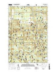 Kenton Michigan Current topographic map, 1:24000 scale, 7.5 X 7.5 Minute, Year 2017