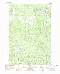 Kenton Michigan Historical topographic map, 1:25000 scale, 7.5 X 7.5 Minute, Year 1982