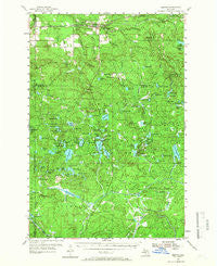 Kenton Michigan Historical topographic map, 1:62500 scale, 15 X 15 Minute, Year 1954