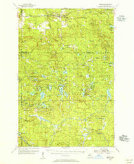 Kenton Michigan Historical topographic map, 1:62500 scale, 15 X 15 Minute, Year 1954