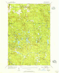 Kenton Michigan Historical topographic map, 1:62500 scale, 15 X 15 Minute, Year 1954