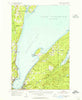Keweenaw Bay Michigan Historical topographic map, 1:62500 scale, 15 X 15 Minute, Year 1954