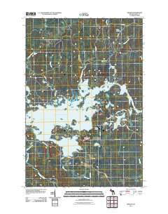 Kiernan Michigan Historical topographic map, 1:24000 scale, 7.5 X 7.5 Minute, Year 2011