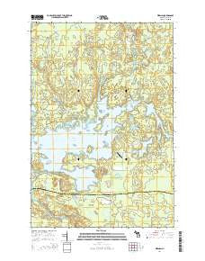 Kiernan Michigan Historical topographic map, 1:24000 scale, 7.5 X 7.5 Minute, Year 2014