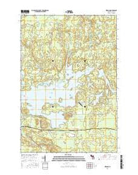 Kiernan Michigan Current topographic map, 1:24000 scale, 7.5 X 7.5 Minute, Year 2017