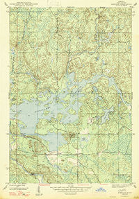 Kiernan Michigan Historical topographic map, 1:24000 scale, 7.5 X 7.5 Minute, Year 1947