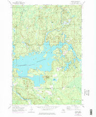 Kiernan Michigan Historical topographic map, 1:24000 scale, 7.5 X 7.5 Minute, Year 1956
