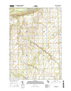 Kinde West Michigan Current topographic map, 1:24000 scale, 7.5 X 7.5 Minute, Year 2017