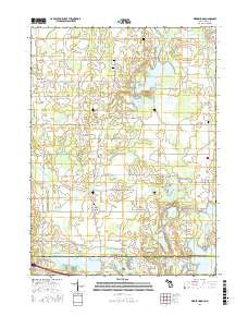 Kinderhook Michigan Current topographic map, 1:24000 scale, 7.5 X 7.5 Minute, Year 2016