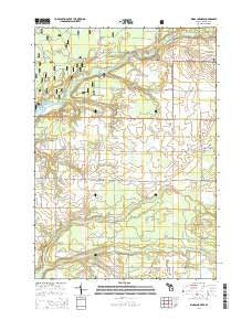 Kings Corners Michigan Historical topographic map, 1:24000 scale, 7.5 X 7.5 Minute, Year 2014