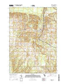 Kingsley Michigan Historical topographic map, 1:24000 scale, 7.5 X 7.5 Minute, Year 2014