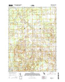 Kingston Michigan Historical topographic map, 1:24000 scale, 7.5 X 7.5 Minute, Year 2014