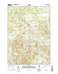 Kingston Michigan Current topographic map, 1:24000 scale, 7.5 X 7.5 Minute, Year 2016