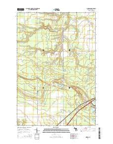 Kinross Michigan Historical topographic map, 1:24000 scale, 7.5 X 7.5 Minute, Year 2014