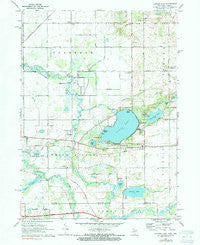 Klinger Lake Michigan Historical topographic map, 1:24000 scale, 7.5 X 7.5 Minute, Year 1972