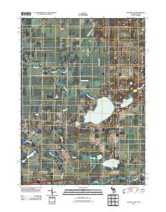 Klinger Lake Michigan Historical topographic map, 1:24000 scale, 7.5 X 7.5 Minute, Year 2011