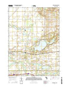 Klinger Lake Michigan Historical topographic map, 1:24000 scale, 7.5 X 7.5 Minute, Year 2014