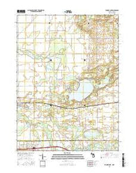 Klinger Lake Michigan Current topographic map, 1:24000 scale, 7.5 X 7.5 Minute, Year 2016