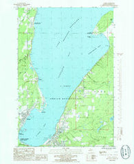 L'Anse Michigan Historical topographic map, 1:24000 scale, 7.5 X 7.5 Minute, Year 1985