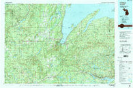 L'Anse Michigan Historical topographic map, 1:100000 scale, 30 X 60 Minute, Year 1991